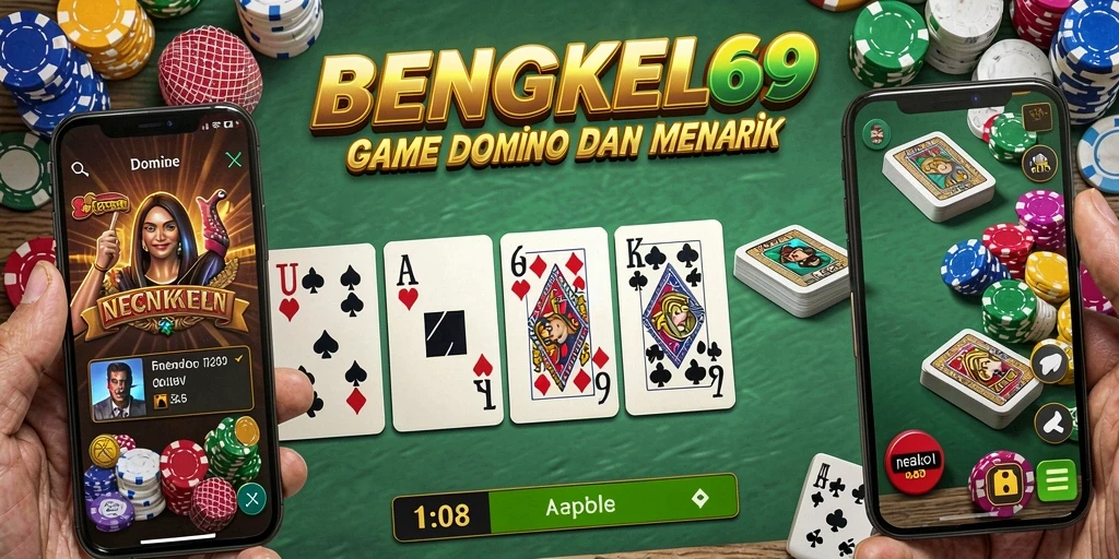 Tampilan antarmuka BENGKEL69 yang menarik saat bermain Domino.