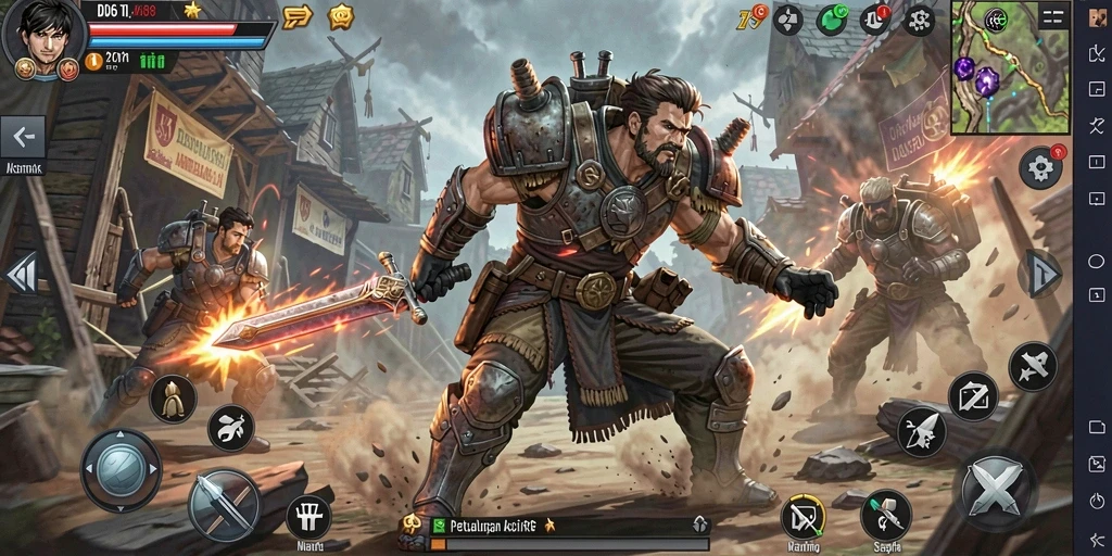 Tampilan gameplay D06 yang dinamis dan mendebarkan.