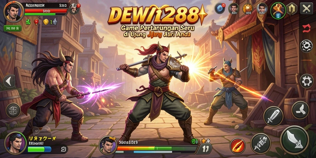 Gameplay seru DEWI288 dengan pertarungan yang mendebarkan.