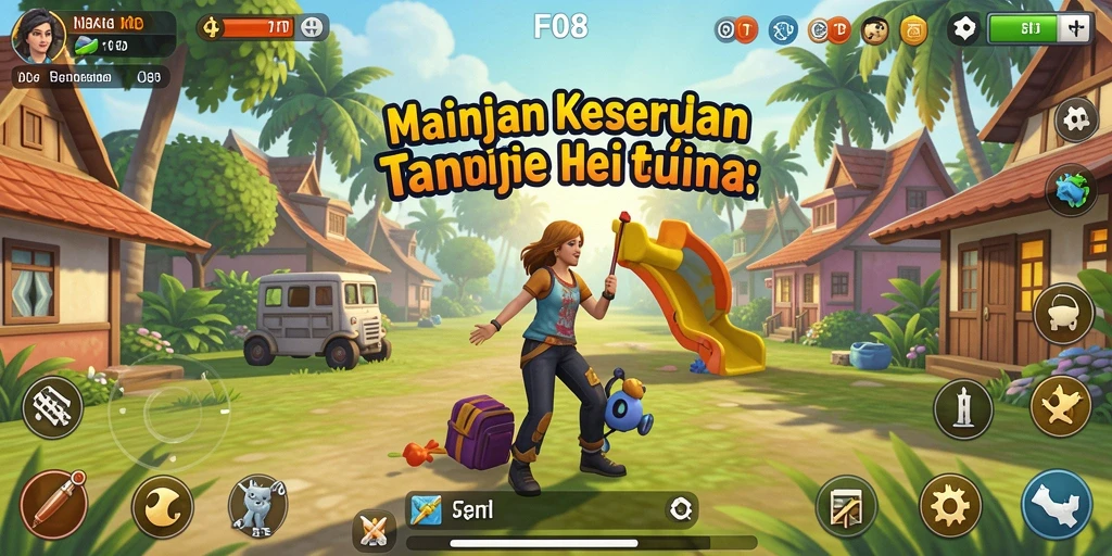 Tangkapan layar F08 menunjukkan gameplay yang seru dan interaktif.