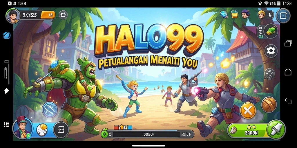 Tampilan gameplay seru dari HALO99 yang menguji keterampilan Anda.