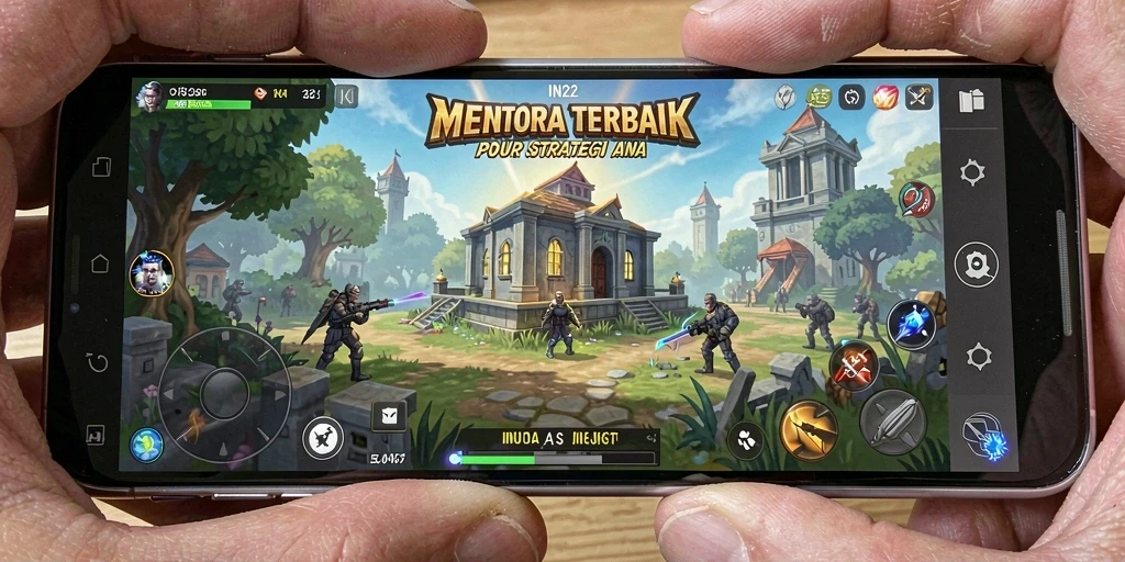Tampilan menegangkan dari gameplay Tower Defense IN22.