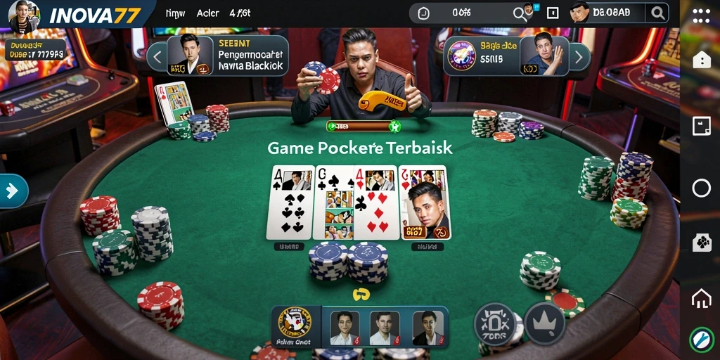 Tampilan gameplay seru dan interaktif dalam INOVA77.