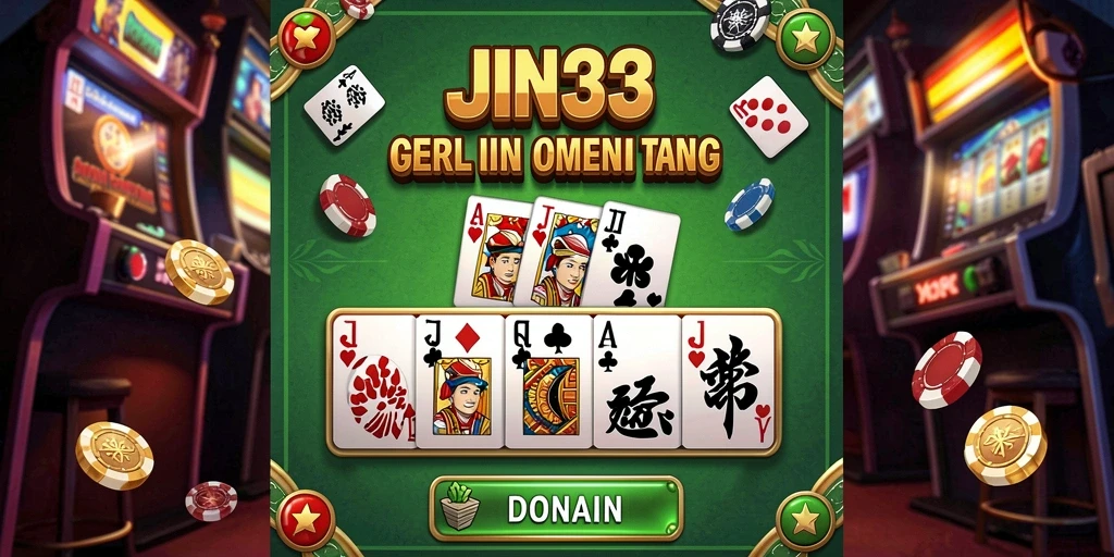 Screenshot gameplay JIN33 menampilkan perbandingan kartu yang seru.