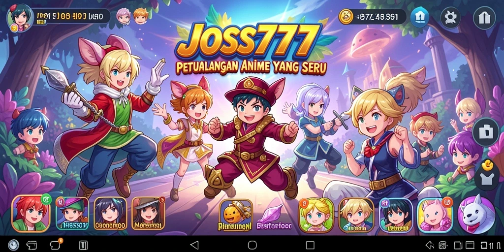 Tampilan menakjubkan dari gameplay JOSS777 dalam dunia Anime yang luas.