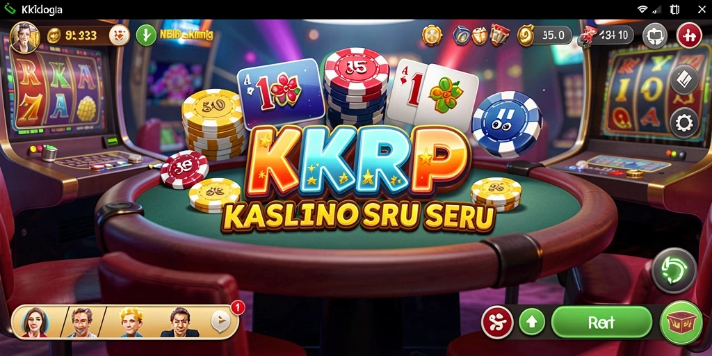 Tampilan gameplay KKRP dengan variasi permainan Kasino yang menarik.