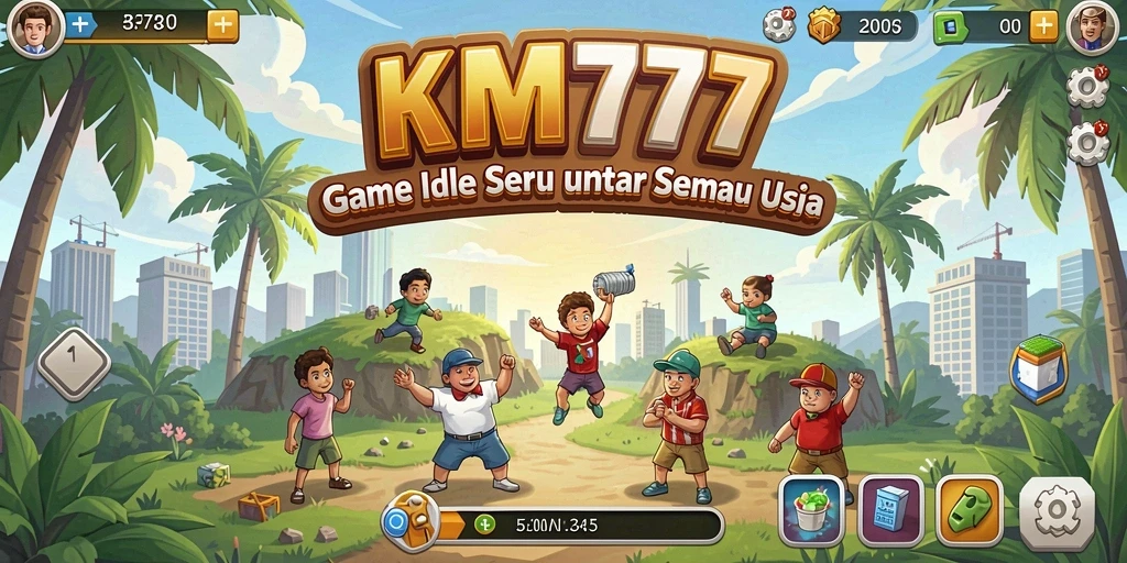 Tampilan gameplay KM777 dengan efek visual yang menarik dan interaktif.