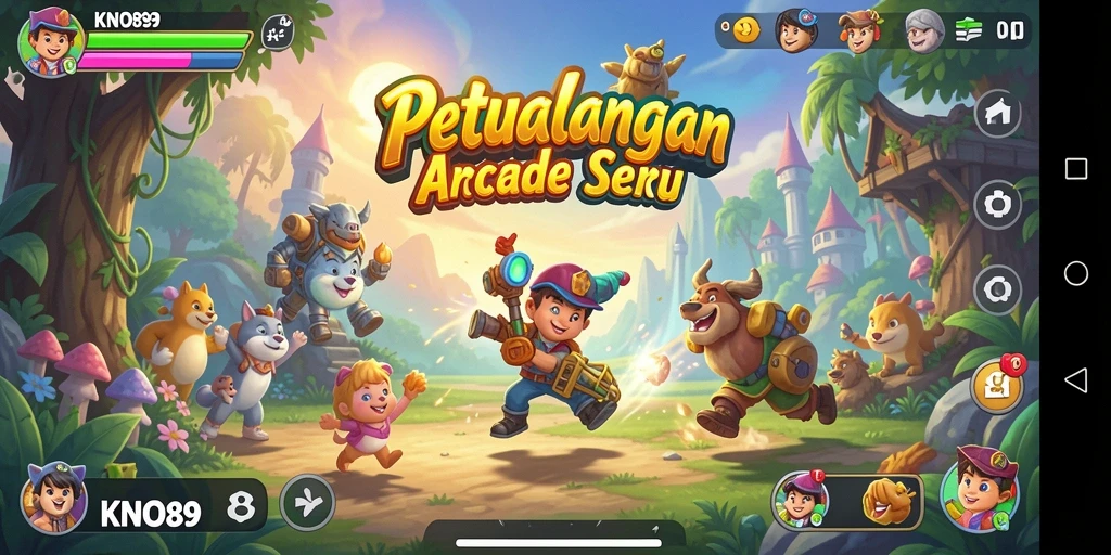 Screenshot gameplay KNO89 dengan aksi seru dan grafis menawan.