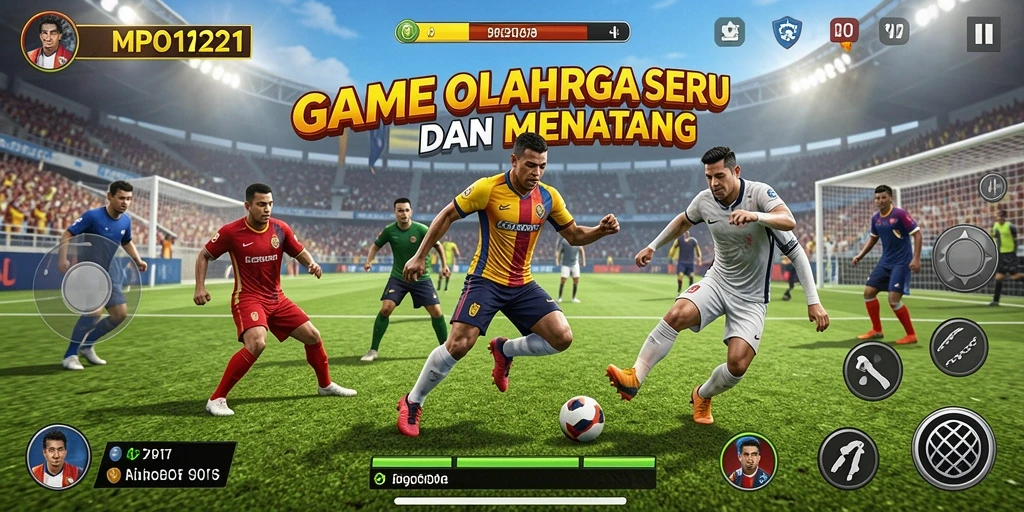 Tampilan gameplay yang seru dalam MPO1221 dengan aksi olahraga menarik.