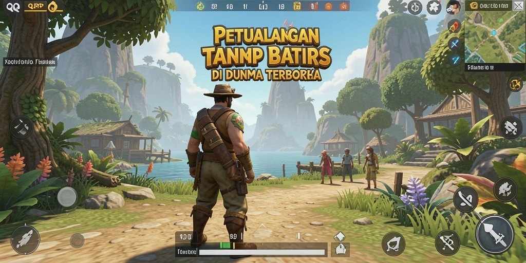 Gameplay QQRP yang memukau dalam dunia terbuka yang indah.