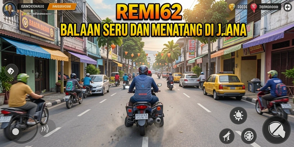 Tampilan gameplay Racing yang dinamis dan penuh aksi.