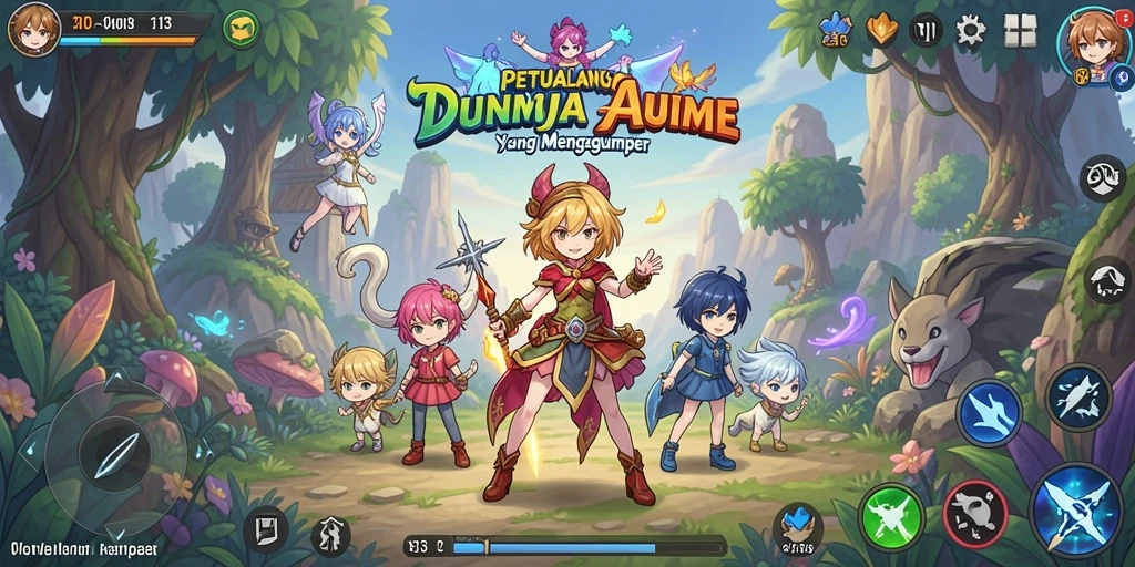 Tampilan menarik dari gameplay <strong>S13</strong> yang menggambarkan dunia Anime.