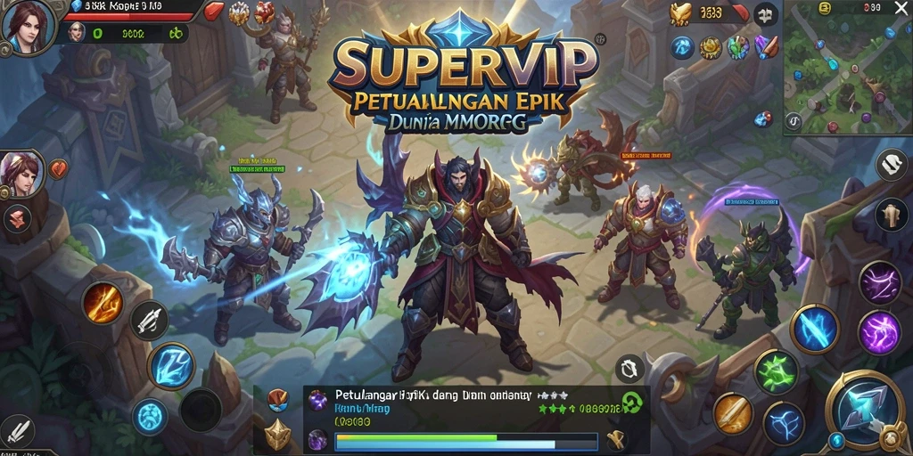 Tampilan menarik dari gameplay SUPERVIP yang penuh aksi.