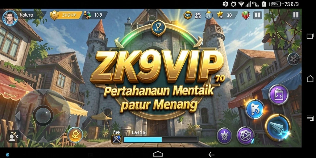 Tampilan menara dan jalur musuh di ZK9VIP.